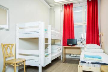 Фото номера Трехместный номер с общей ванной комнатой Хостелы Hostel Hermanni г. Куопио 2