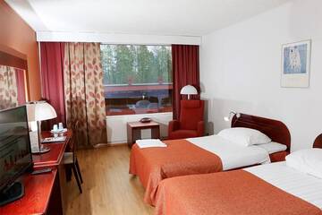 Фото номера Стандартный одноместный номер Отель Finlandia Hotel Isovalkeinen г. Куопио 5
